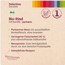Herrmann's Hunde Dose - Bio-Rind mit Karotten und Süßkartoffel  - 800g für Hunde Nassfutter purinarm sensibel