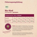 Herrmann's Hunde Dose - Bio-Rind mit Karotten und Süßkartoffel  - 800g für Hunde Nassfutter purinarm sensibel
