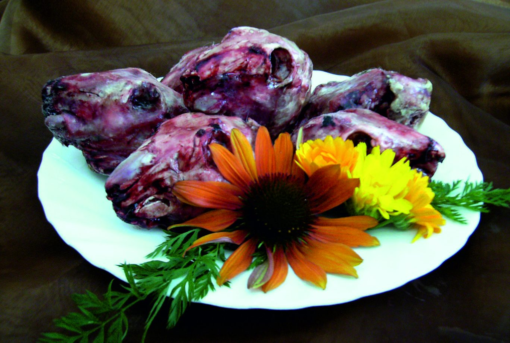 Tarus Frostfleisch Kaninchenköpfe 10er Pack - 1kg tiefgefroren