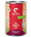 Herrmann's Hunde Dose - Bio-Rind mit Karotten und Amaranth - 400g für Hunde Nassfutter