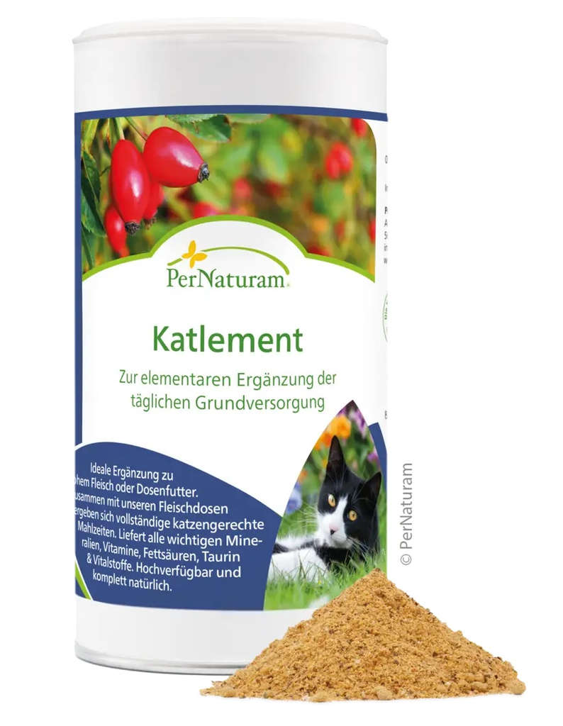 PerNaturam Katlement 250g - Ergänzung zu rohem Fleisch oder Dosenfutter für Katzen