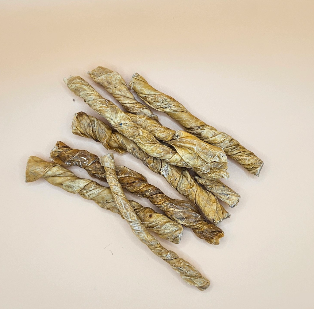 NaHuKa Natur Leckerli - Kälberblasen 100g - gedreht getrocknet