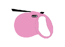 Alcott Wanderer Automatik-Rollleine S pink 5m Gurt für Hunde bis 20kg