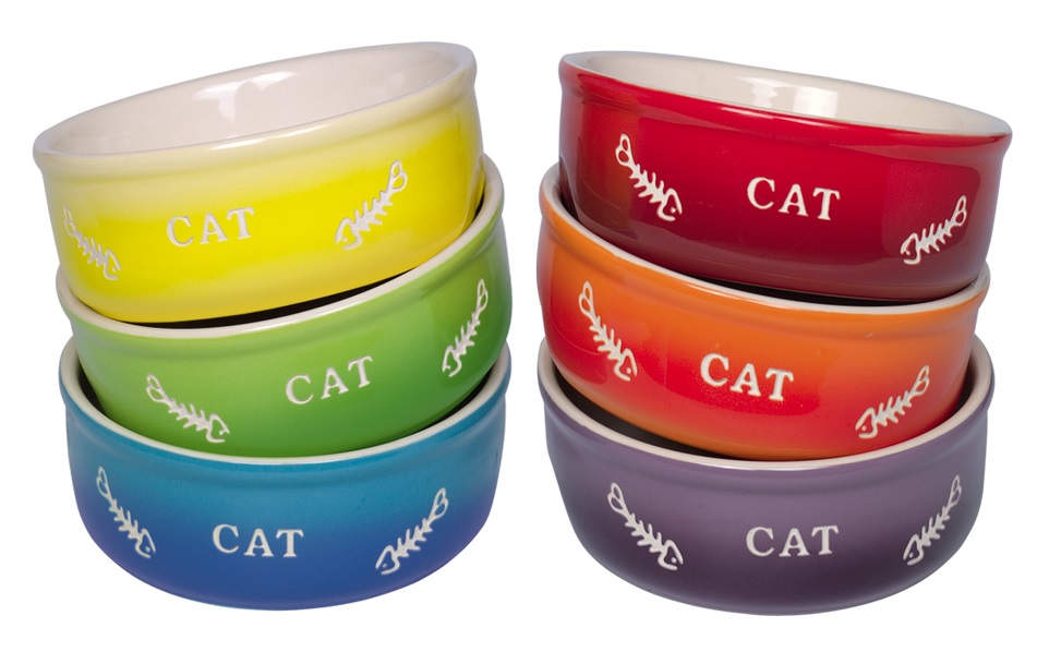 Katze - Keramiknapf Gradient