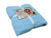 Nobby Kuscheldecke "Super Soft" hellblau 60x85 cm