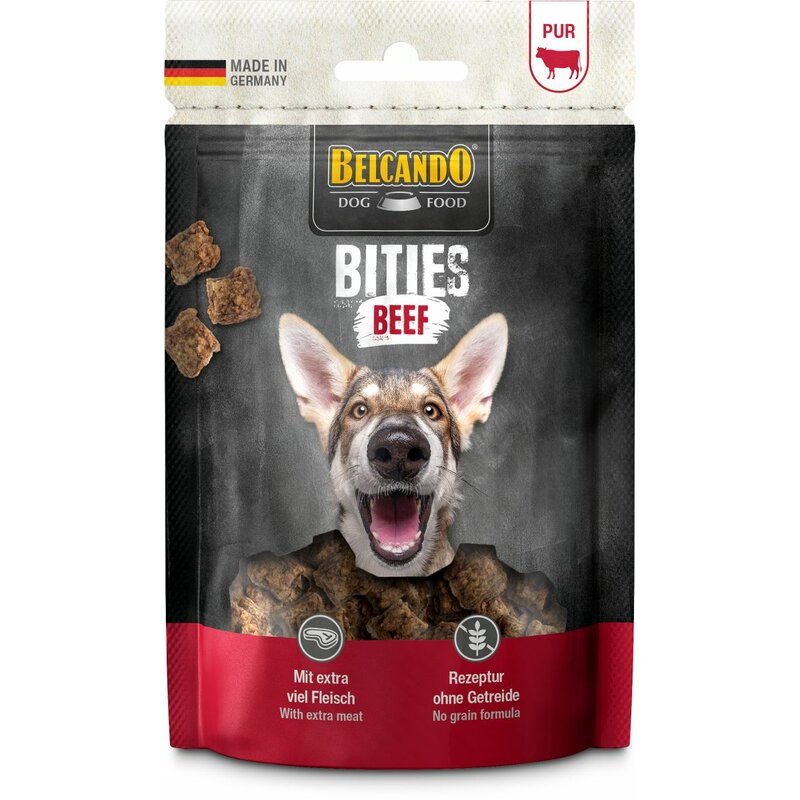 BELCANDO® Bities Beef 90g - Snackhappen für Hunde