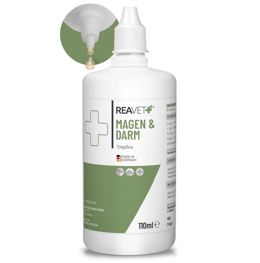 REAVET Magen & Darm Tropfen 110ml für Hunde und Katzen