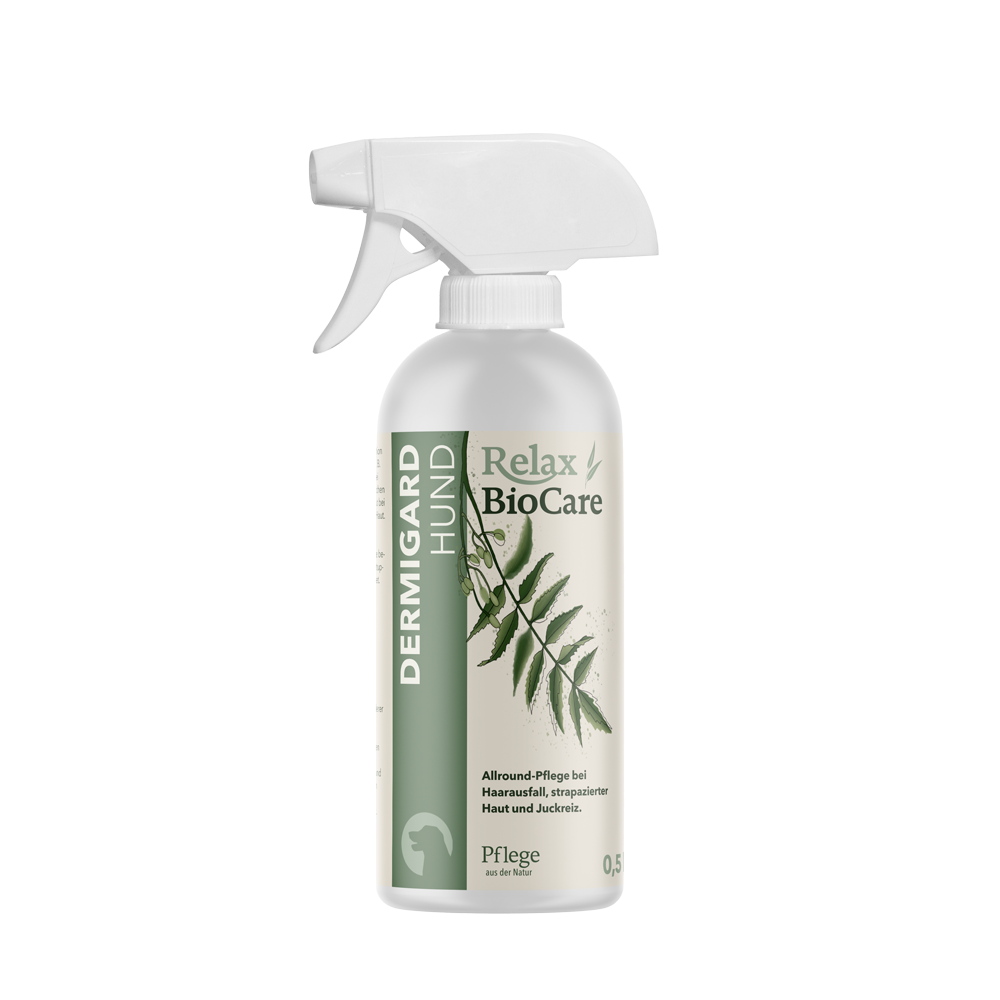 Relax Biocare Dermigard Hund 500ml - Lebermoos & Niemspray