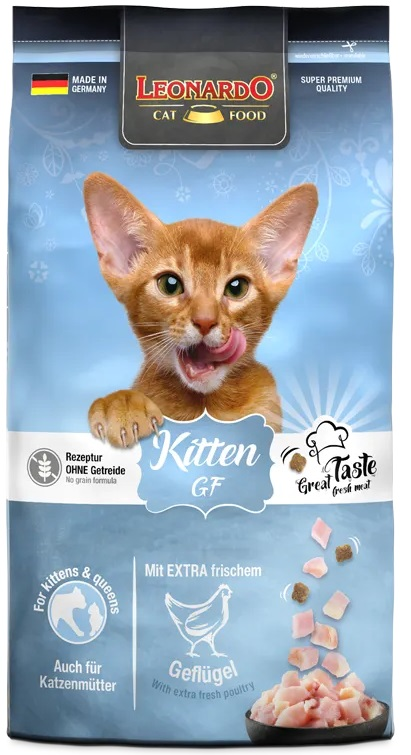 LEONARDO® Trockenfutter - Kitten GF 1,8kg - Geflügel Getreidefrei