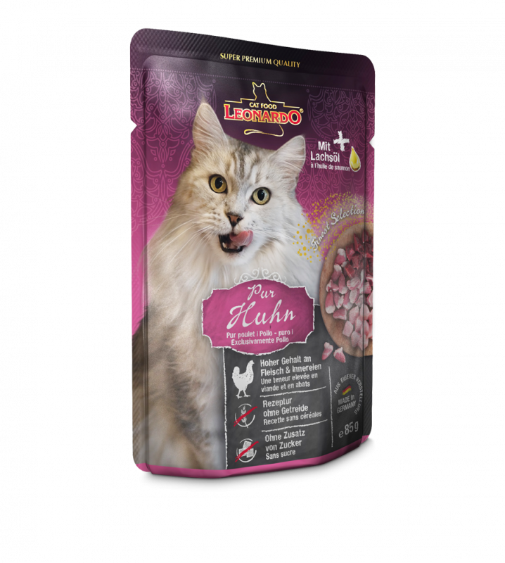 LEONARDO® Pouches 85g Huhn pur - Frischebeutel