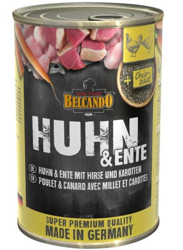 BELCANDO® Dose 400g Huhn & Ente mit Hirse & Karotten