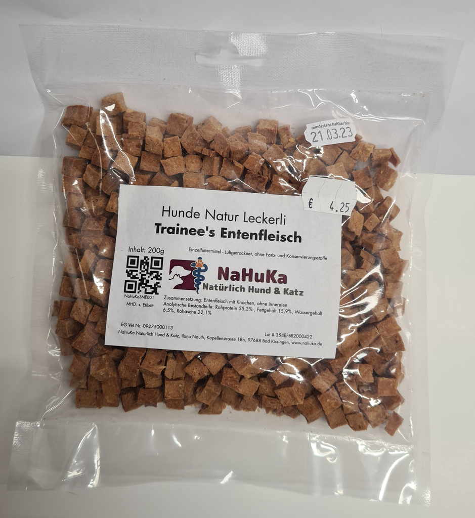 NaHuKa Natur Leckerli - Trainee's Entenfleisch 200g