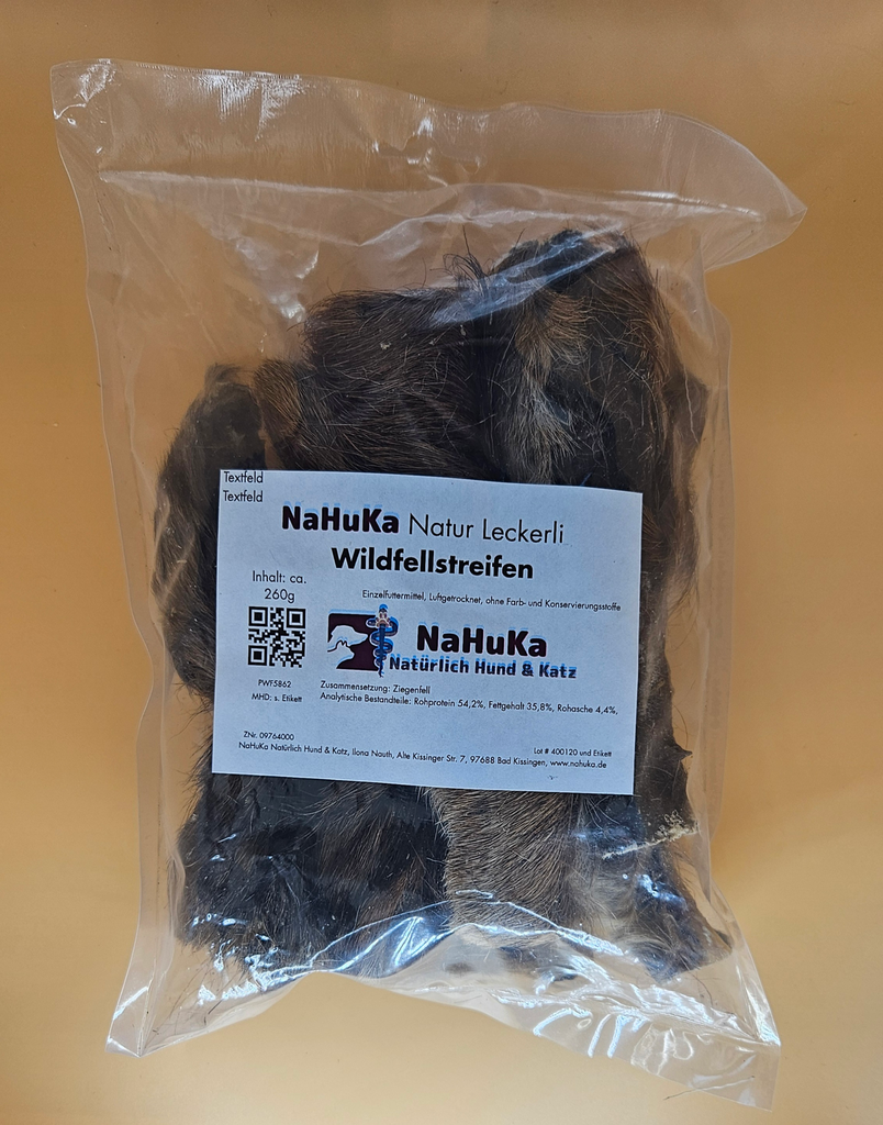 NaHuKa Natur Leckerli - Wildfellstreifen ca. 260g