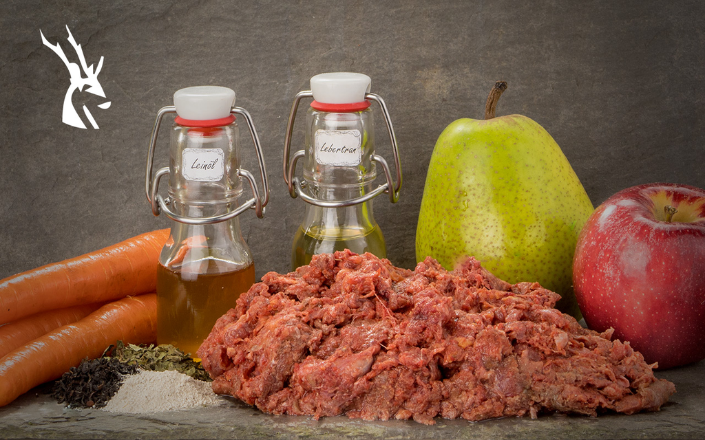 BARF Wildfleisch 500g - Komplettmenü für Hunde