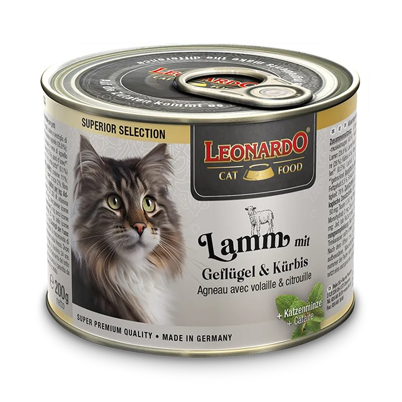 LEONARDO® Dose Superior Lamm mit Geflügel & Kürbis 200g