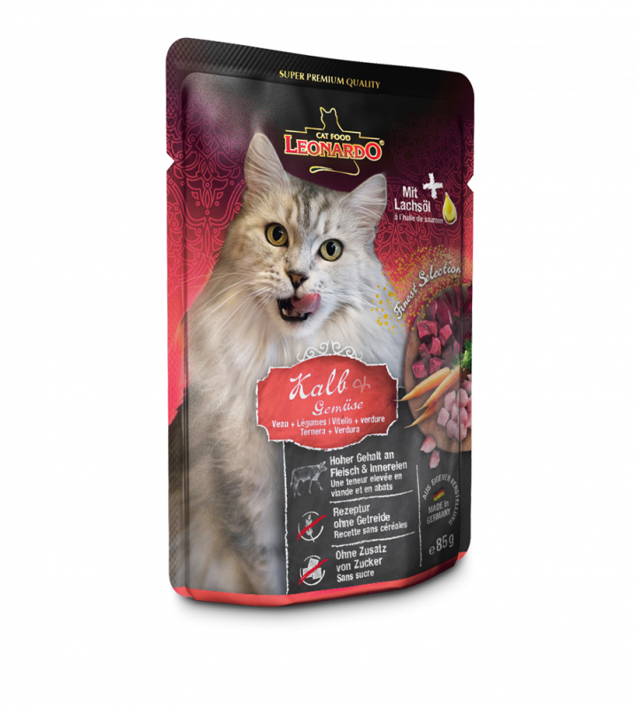 LEONARDO® Pouches 85g Kalb & Gemüse - Frischebeutel