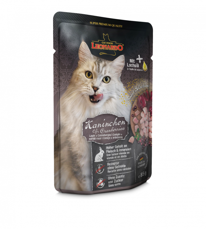 LEONARDO® Pouches 85g Kaninchen & Cranberries - Frischebeutel