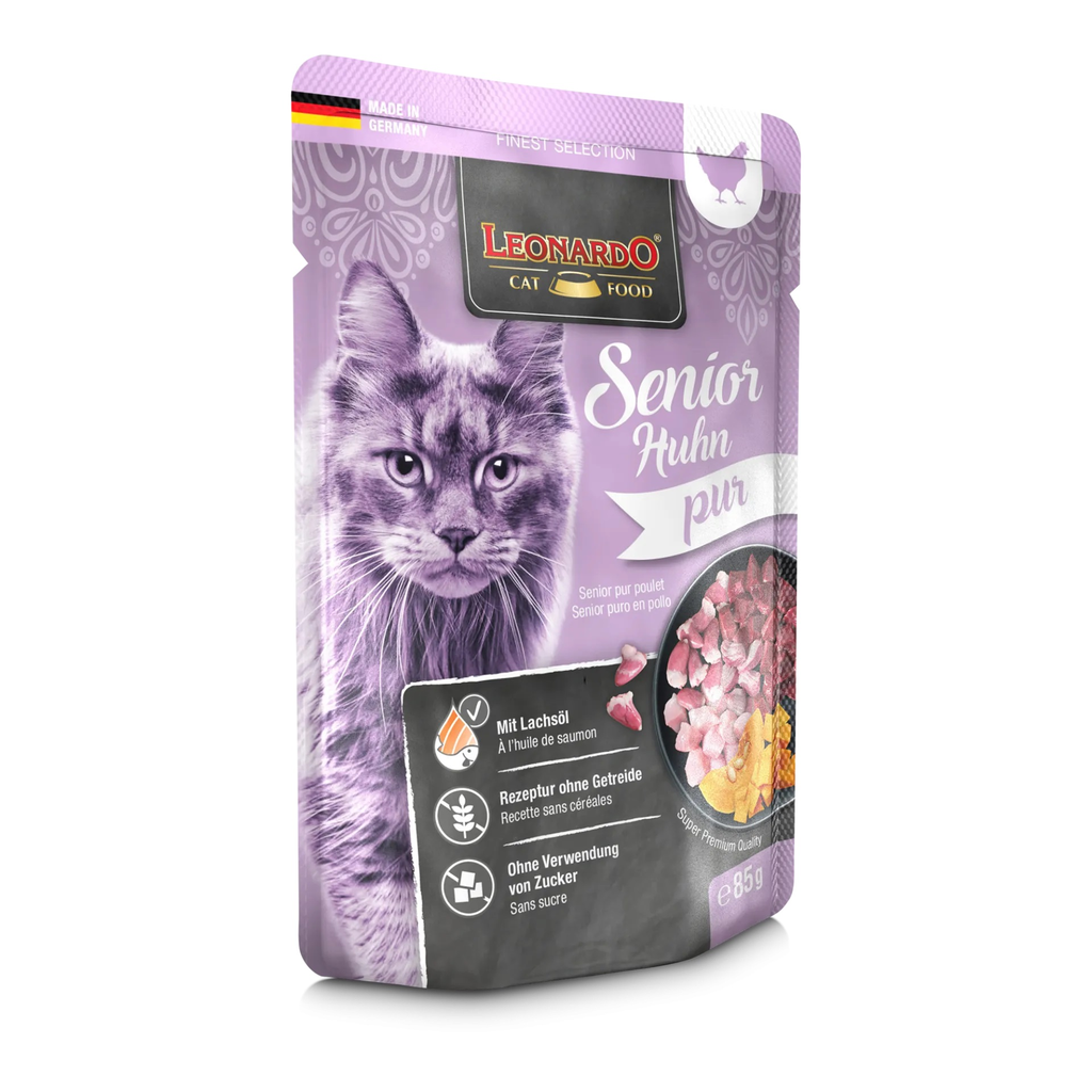 LEONARDO® Pouches 85g Senior Huhn pur - Frischebeutel