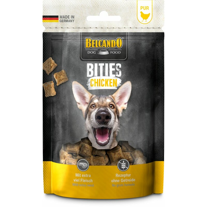 BELCANDO® Bities Chicken 90g - Snackhappen für Hunde