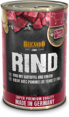 BELCANDO® Dose 400g Rind mit Kartoffeln & Erbsen