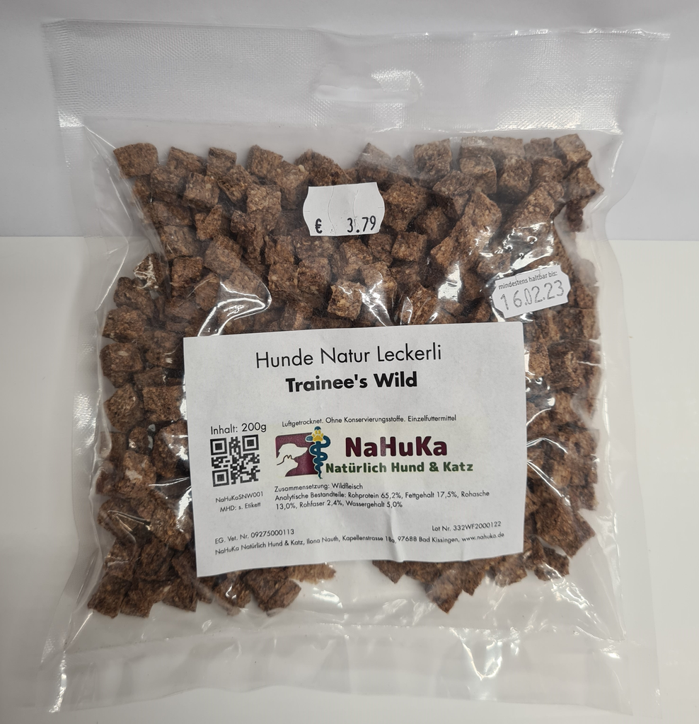 NaHuKa Natur Leckerli - Trainee's Wildfleisch 200g
