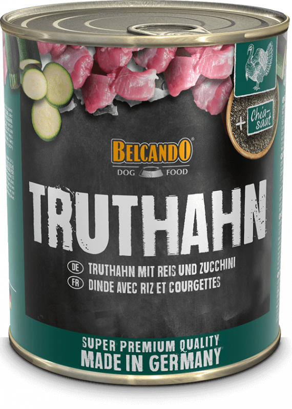 BELCANDO® Dose 800g Truthahn mit Reis & Zucchini