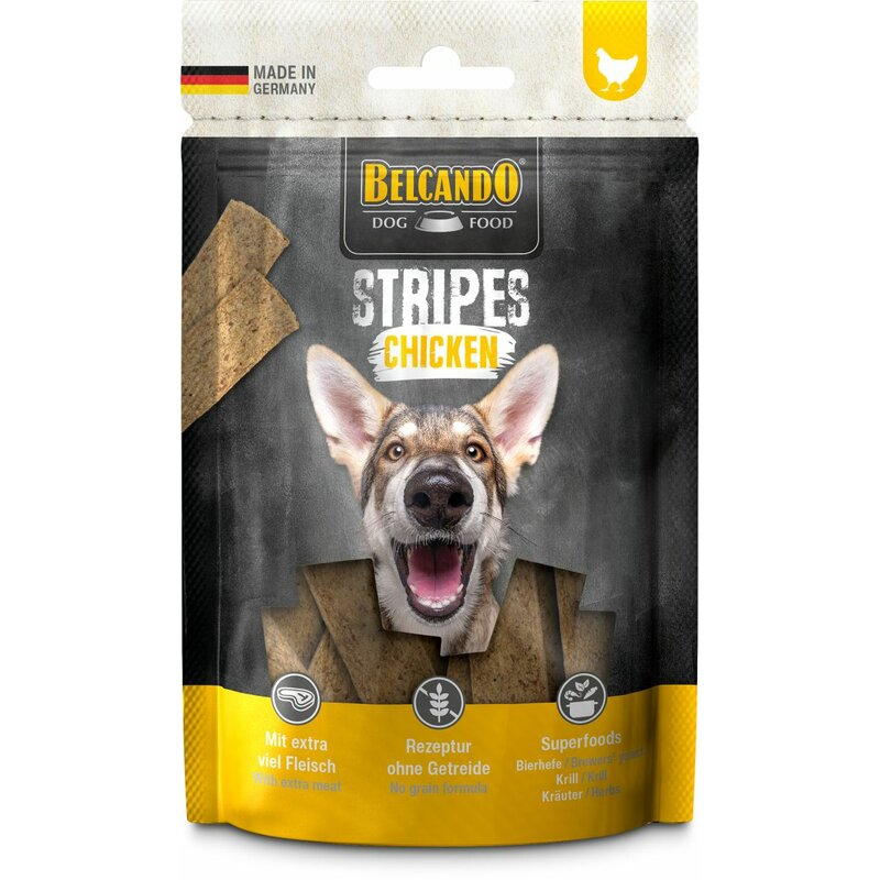 BELCANDO® Stripes Chicken 70g - Kaustreifen für Hunde