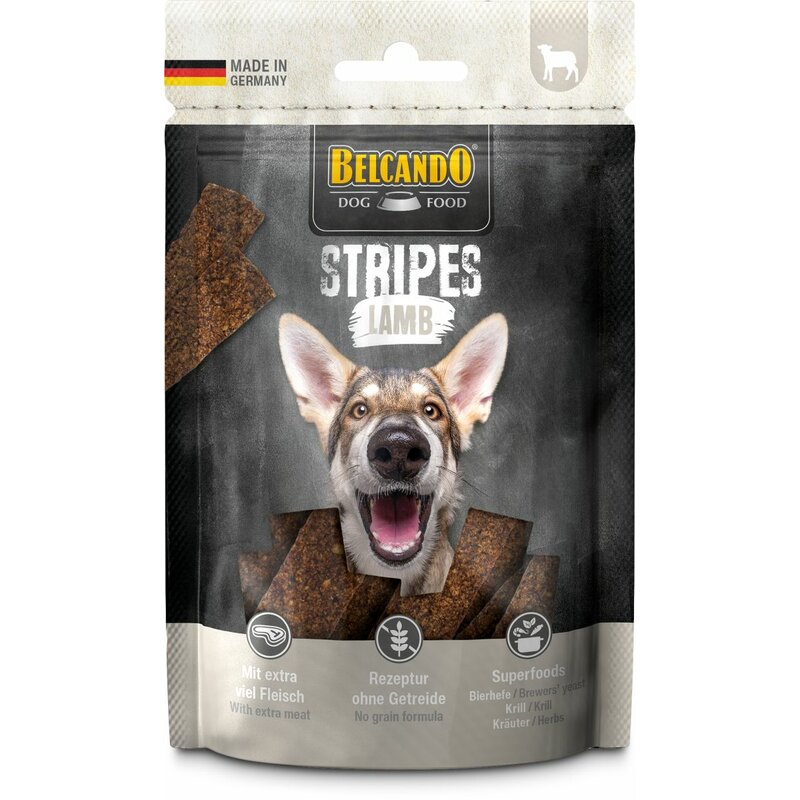 BELCANDO® Stripes Lamb 70g - Kaustreifen für Hunde