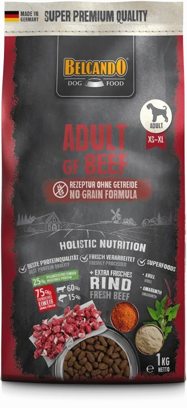 BELCANDO® Trockenfutter Adult GF Beef 1kg für Hunde