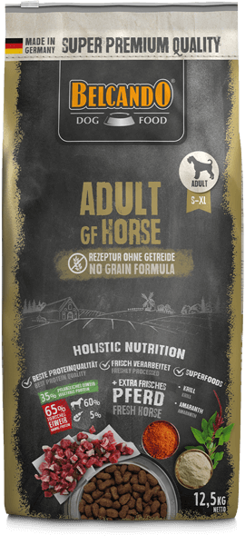 BELCANDO® Trockenfutter Adult GF Horse 12,5kg für Hunde 