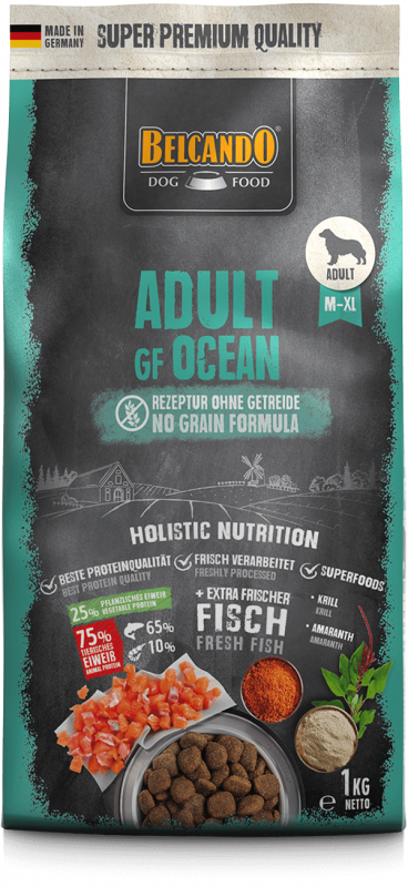 BELCANDO® Trockenfutter Adult GF Ocean 1kg für Hunde
