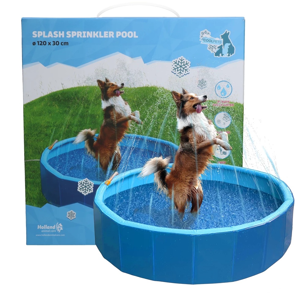 Coolpets Splash Sprinkler Pool 120cm Durchmesser, 30cm hoch