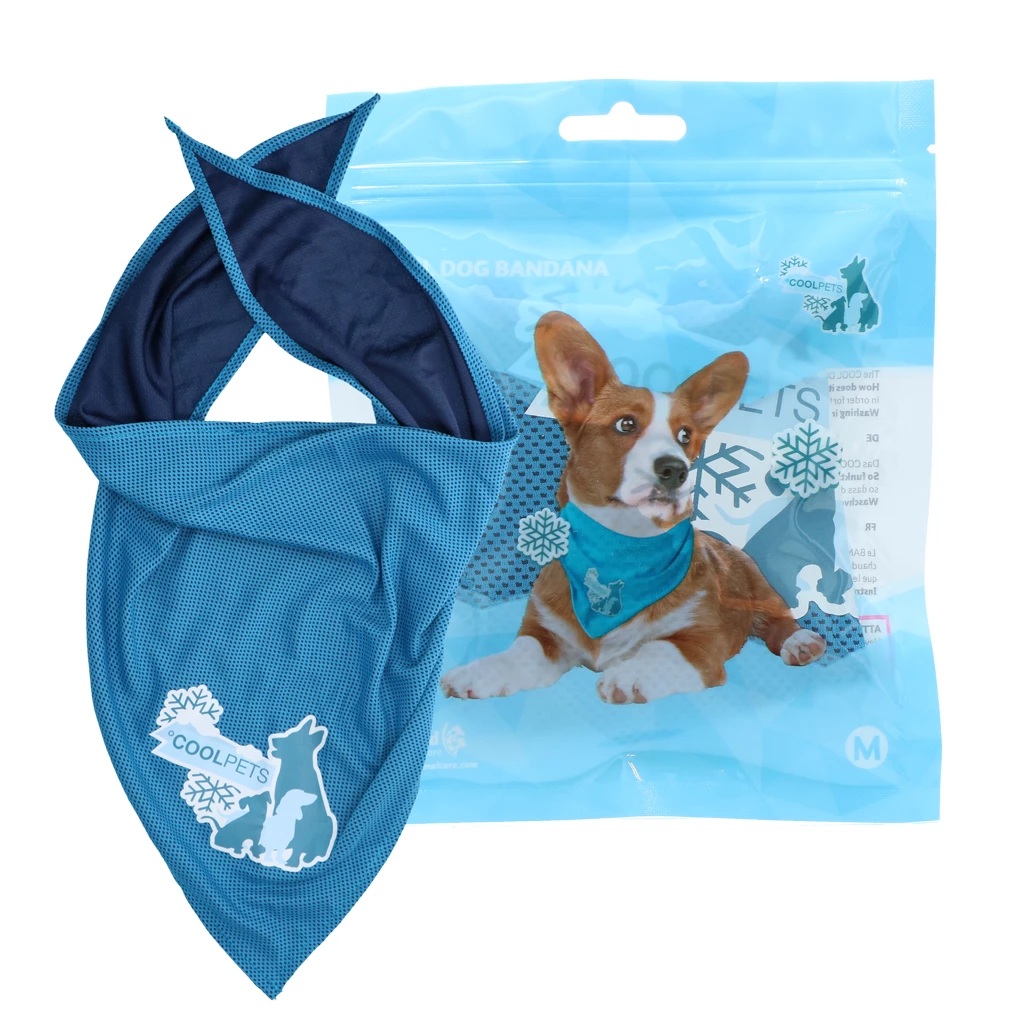 CoolPets Cooling Bandana 45x45cm M Kühlendes Halstuch für Hunde