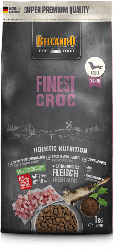 BELCANDO® Trockenfutter Finest Croc 1kg für Hunde 