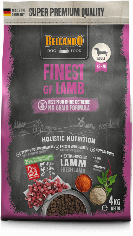BELCANDO® Trockenfutter Finest GF Lamb 4kg für Hunde