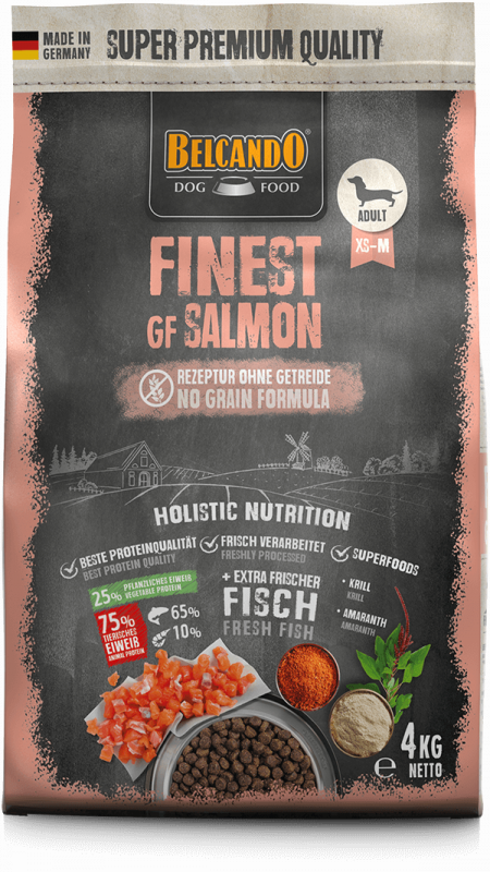 BELCANDO® Trockenfutter Finest GF Salmon 4kg für Hunde