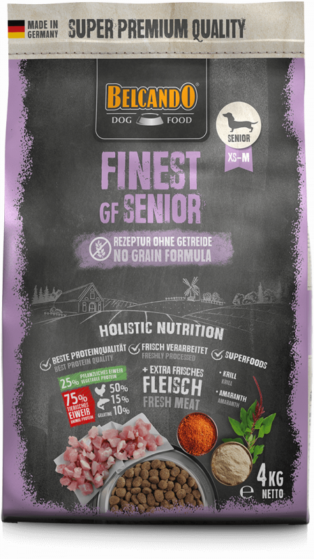 BELCANDO® Trockenfutter Finest GF Senior 4kg für Hunde