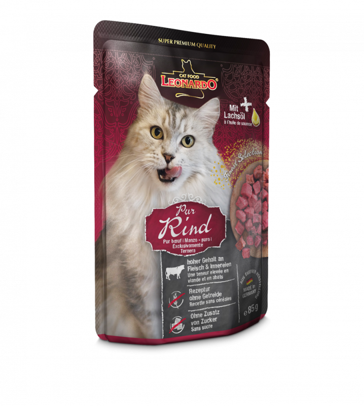 LEONARDO® Pouches 85g Rind pur - Frischebeutel