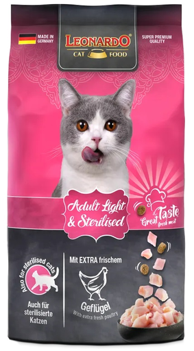 [P0001706] LEONARDO® Trockenfutter - Adult Light & Sterilised 300g