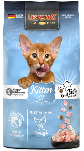 [P0001978] LEONARDO® Trockenfutter - Kitten GF 300g - Geflügel Getreidefrei