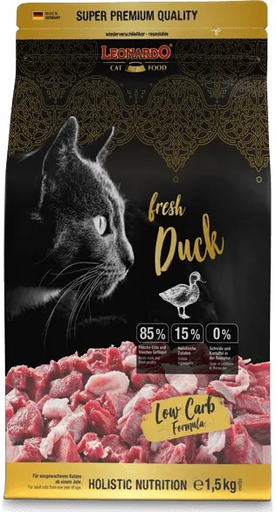 [P0001986] LEONARDO® Trockenfutter - fresh Duck 1,5kg - Entenfleisch, Getreidefrei