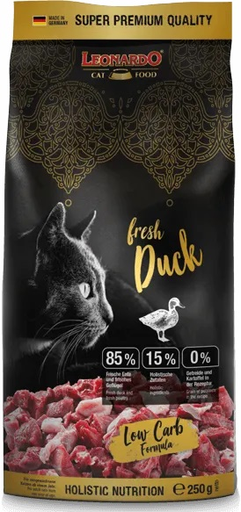 [P0001987] LEONARDO® Trockenfutter - fresh Duck 250g - Entenfleisch, Getreidefrei