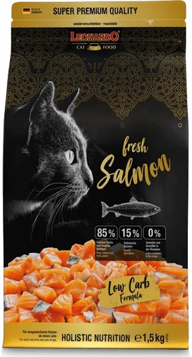 [P0001989] LEONARDO® Trockenfutter - fresh Salmon 1,5kg - Lachs, Getreidefrei