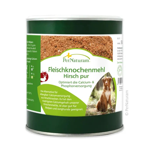 [PN308026] PerNaturam Fleischknochenmehl Hirsch pur - 500g