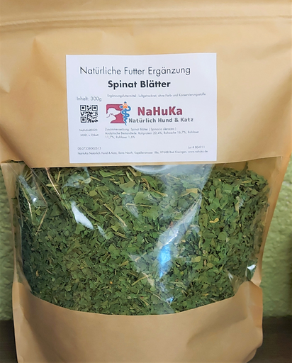 [NaHuKaBE020] NaHuKa Beiflocken - Spinatblätter 300g