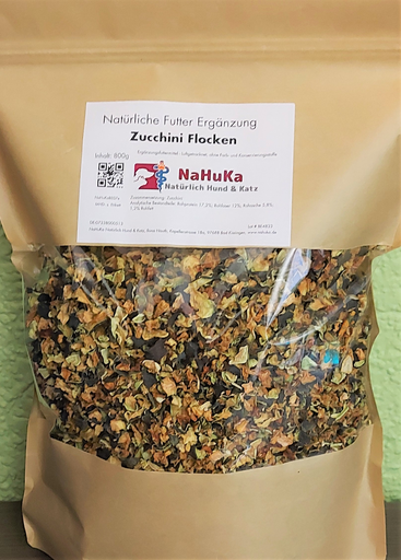 [NaHuKaBE07e] NaHuKa Beiflocken - Zucchini Flocken 800g getrocknet