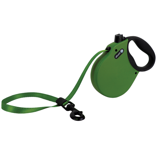 [849910115448] Alcott Adventure Automatik-Rollleine L grün 5m Gurt für Hunde bis 50kg