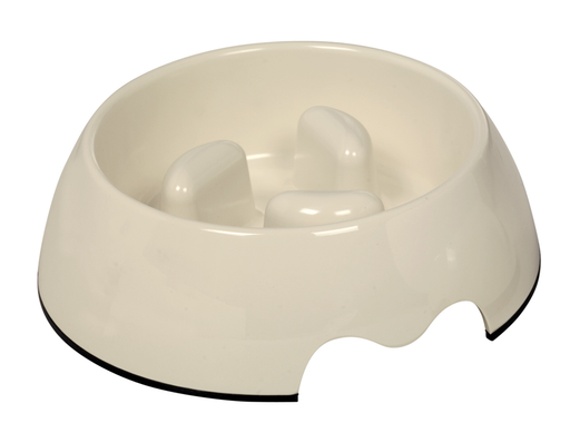 [No73487-02] Hunde Napf "Anti-Schling" Cremeweiß L 750ml 22 x 7,5 cm Melamin