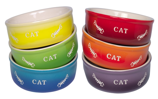 [No82376] Katze - Keramiknapf Gradient