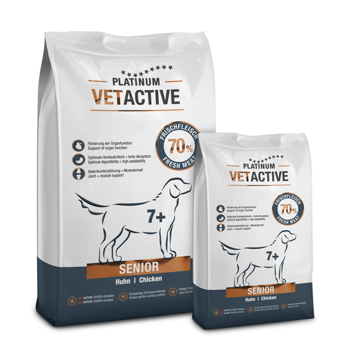 [PVTS15] Platinum VetActive Trockennahrung Senior 1,5kg für Hunde